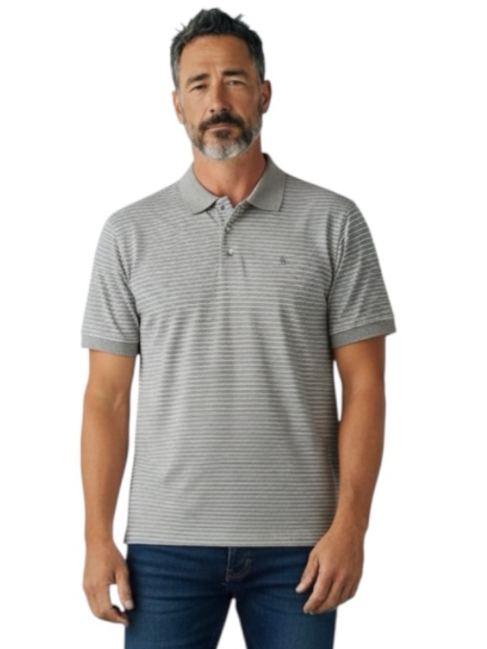 Izod Golf Men’s Short Sleeve Striped Polo